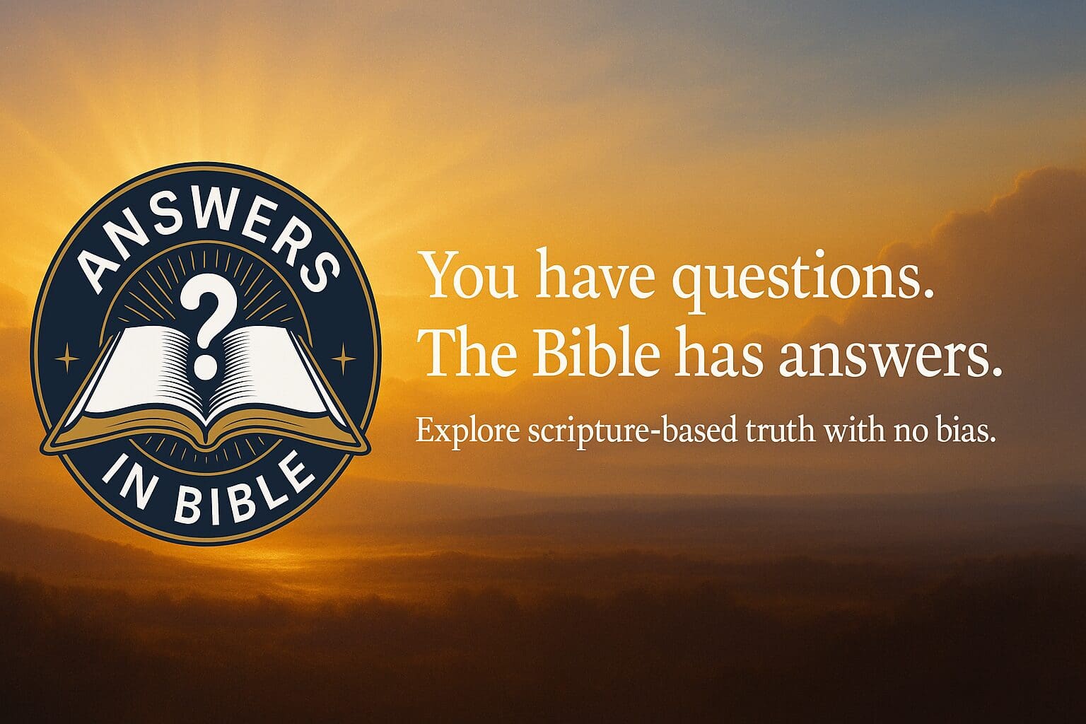 AnswersInBible.com Facebook Page Cover Photo