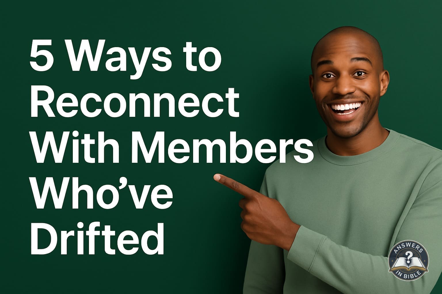 Weather presenter pointing to 5 Ways to Reconnect With Members Who've Drifted
