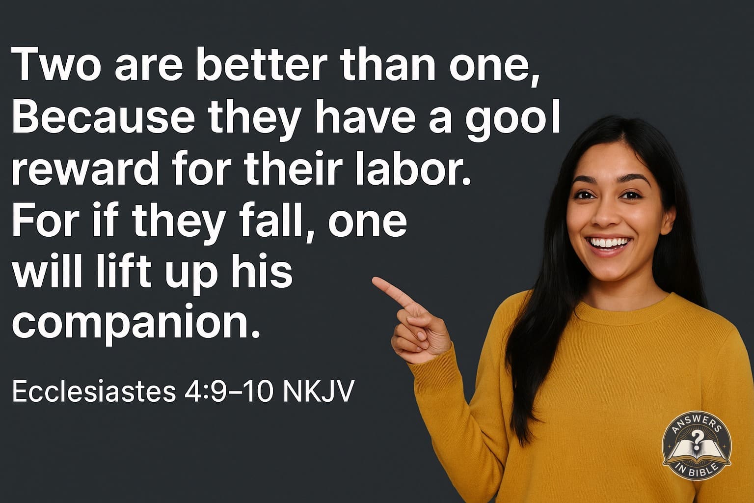 Two Are Better Than One | Ecclesiastes 4:9-10