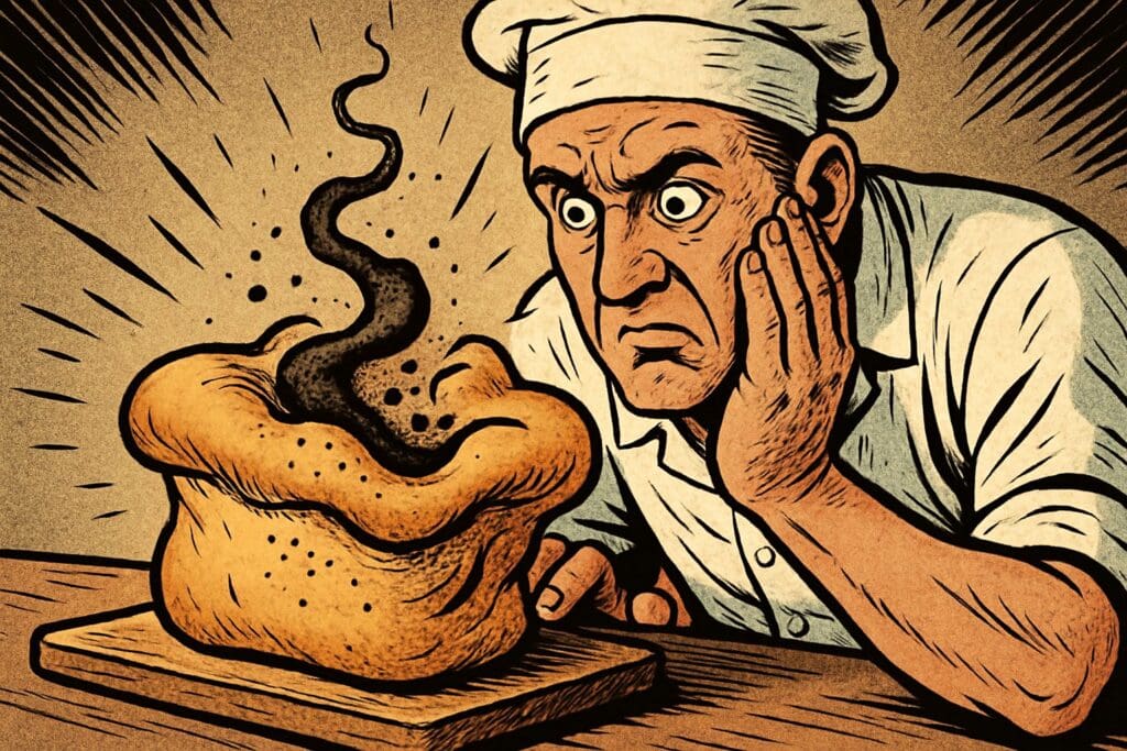 Comic book style illustration depicting a scene from 1 Corinthians chapter 5