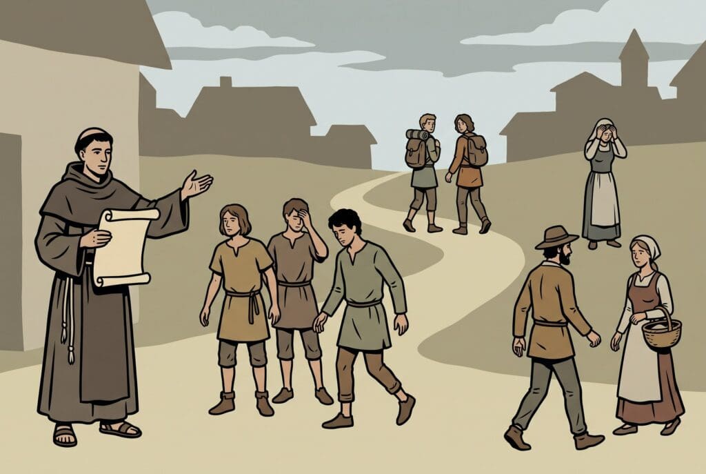 Comic book style illustration depicting a scene from Malachi chapter 2