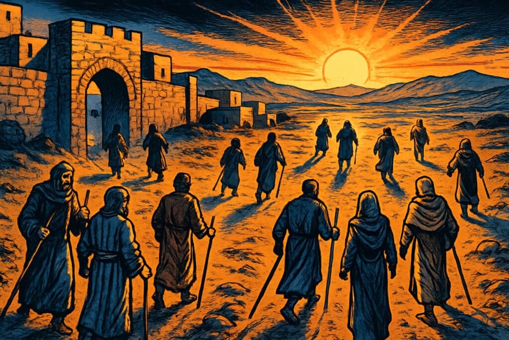 Comic book style illustration for Matthew 10