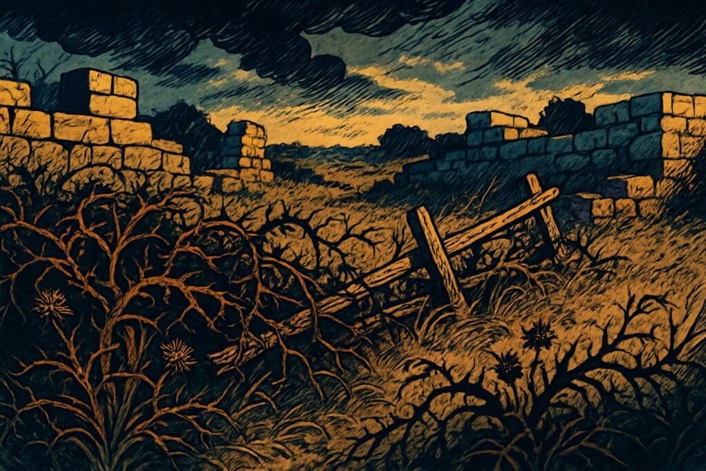 Comic book style illustration for Proverbs 24
